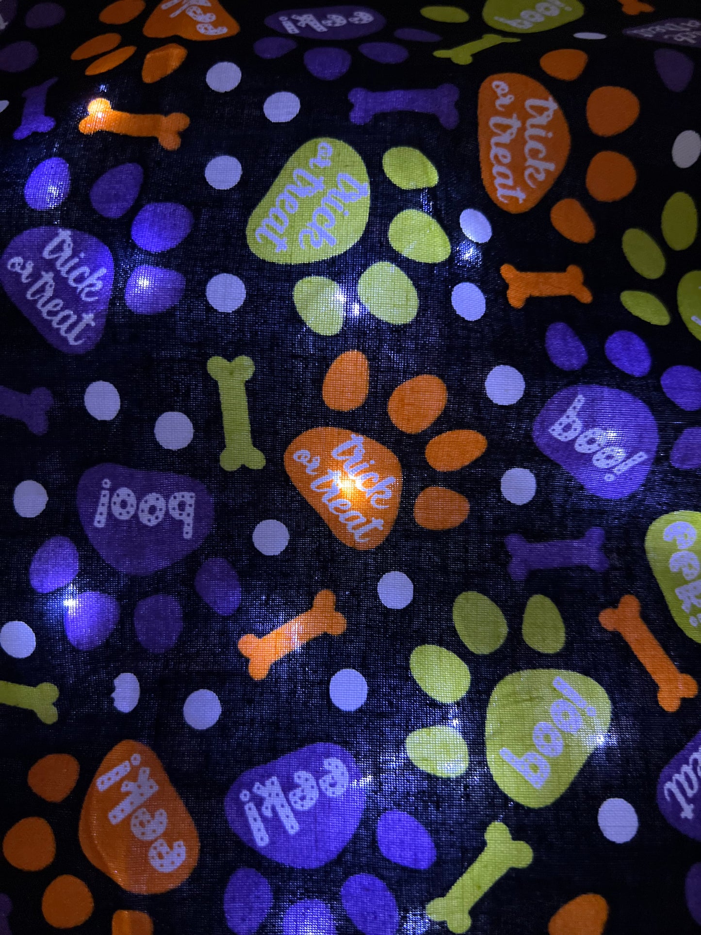 🎃👻 Light Up  Halloween  Handmade Pup Bandanna! 🐾